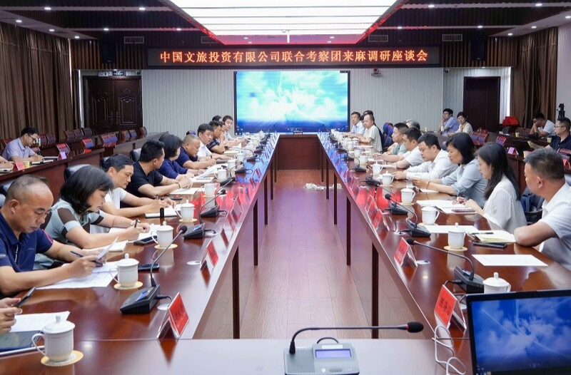 中国文旅投资有限公司联合考察团来麻调研座谈会召开