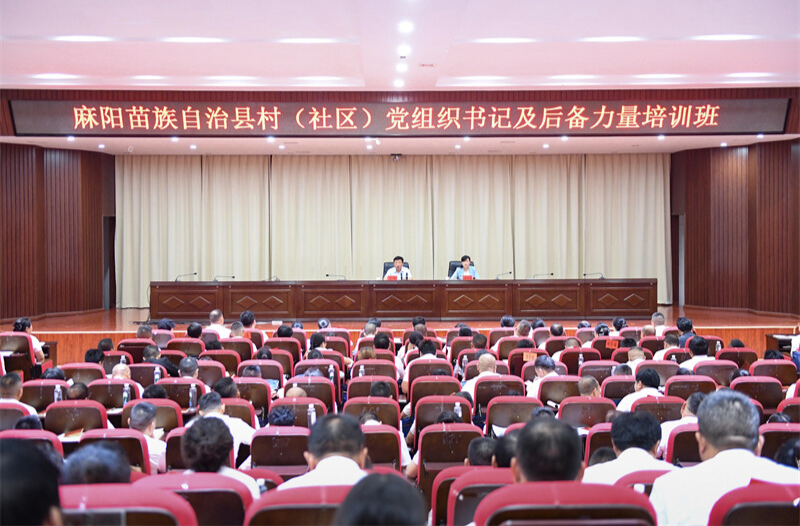 麻阳苗族自治县村（社区）党组织书记及后备力量培训班开班  江涛出席并讲话