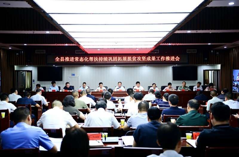 全县推进常态化帮扶持续巩固拓展脱贫攻坚成果工作推进会召开