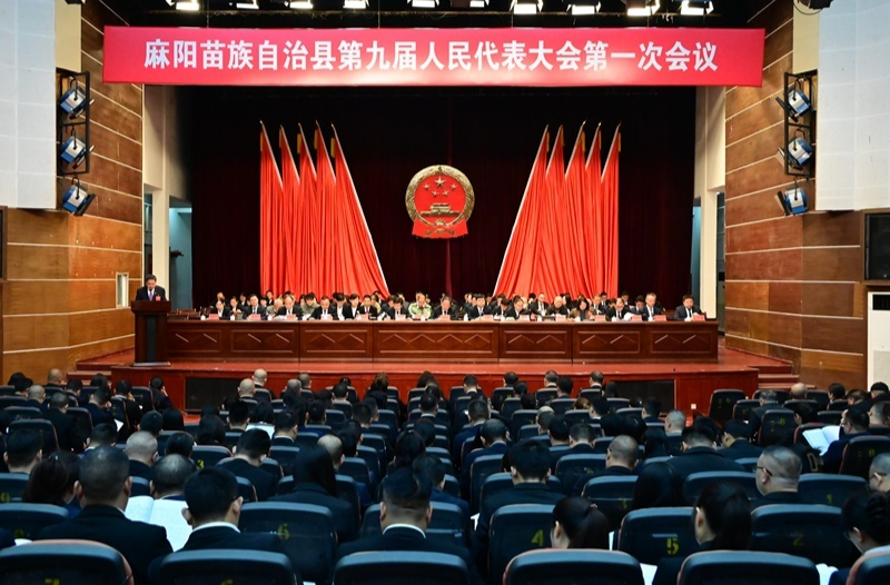 【两会时刻】麻阳苗族自治县第九届人民代表大会第一次会议举行第二次全体会议